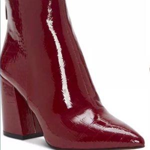 Vince Camuto Benedie Pointy Toe Leather Block Heel